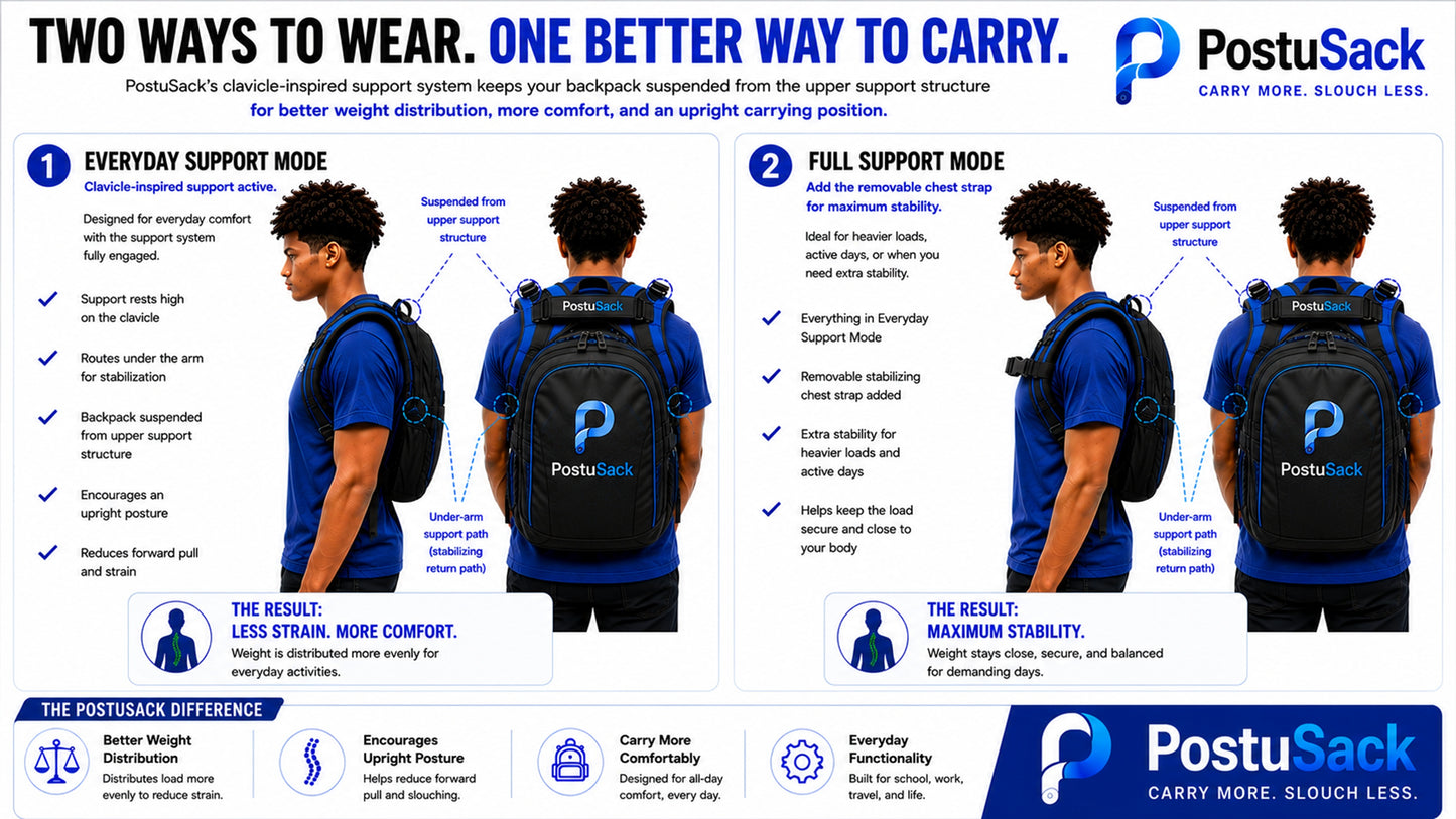PostuSack Backpack Support System